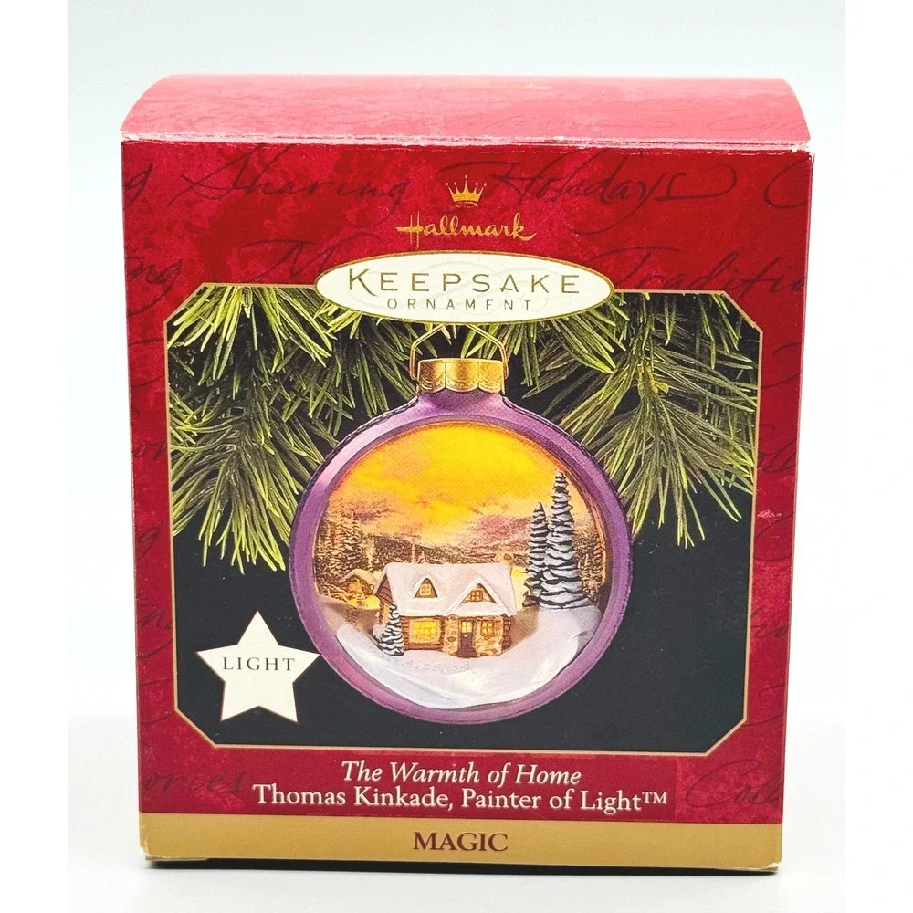 Hallmark Keepsake Ornament Thomas Kinkade Warmth of Home‎ Loving Spoonful Mice